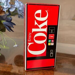 Enjoy Coke Soda Machine Metal Money Coin Bank Coca Cola CocaCola VTG Collectible